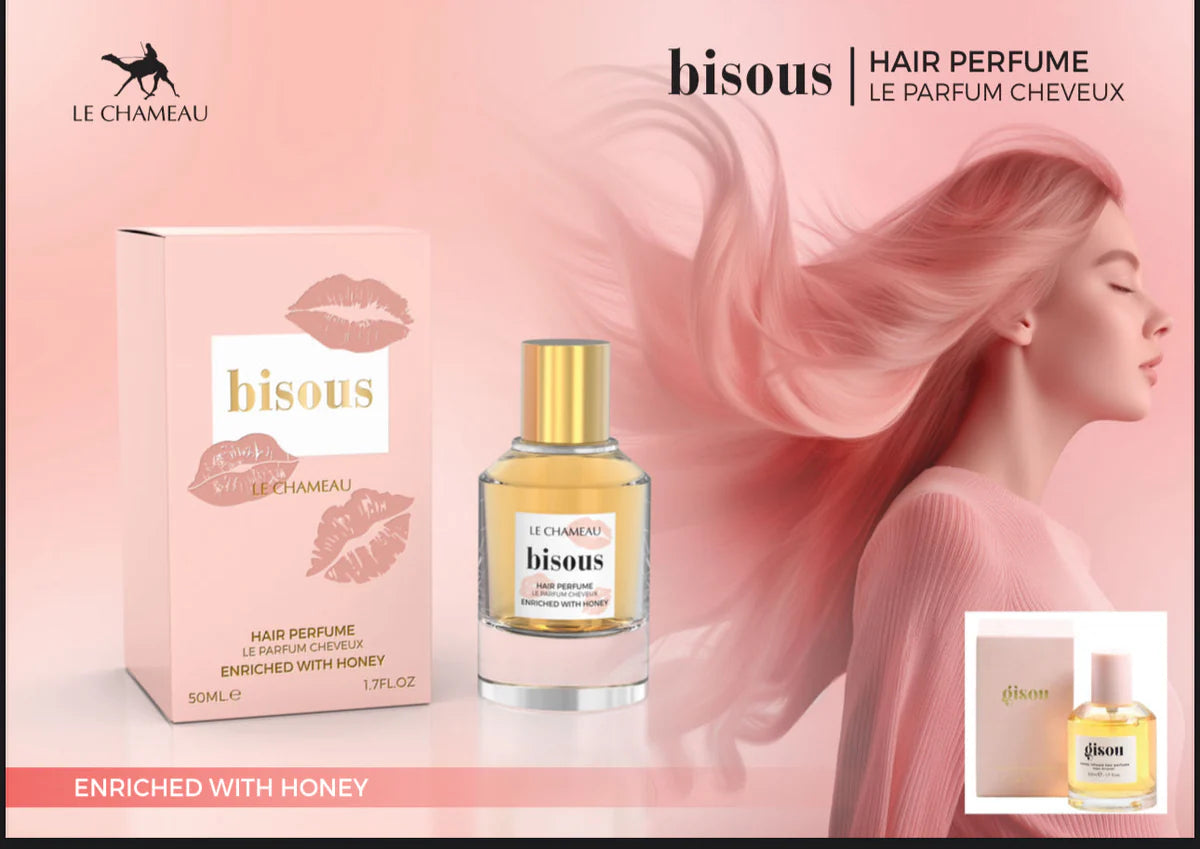 BESOS HAIR PERFUME INFUSED WITH HONEY - 50ML BY LE CHAMEAU