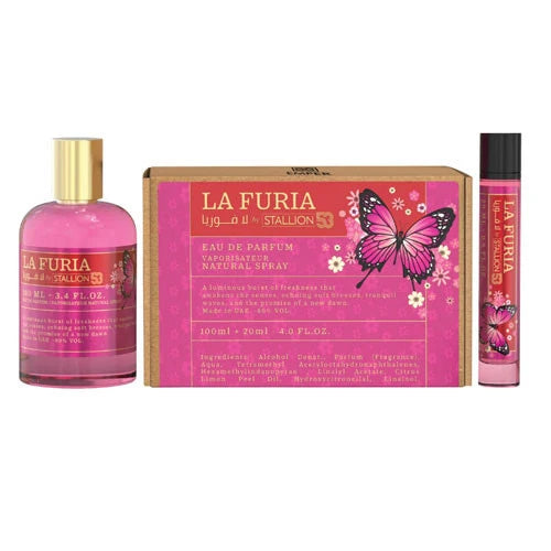 SET LA FURIA BY STALLION 53 WOMEN (2pc) EDP SP - 100ml (3.4oz) & 20ml (0.68oz)